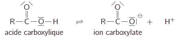 Groupe carboxyle et caractère acide