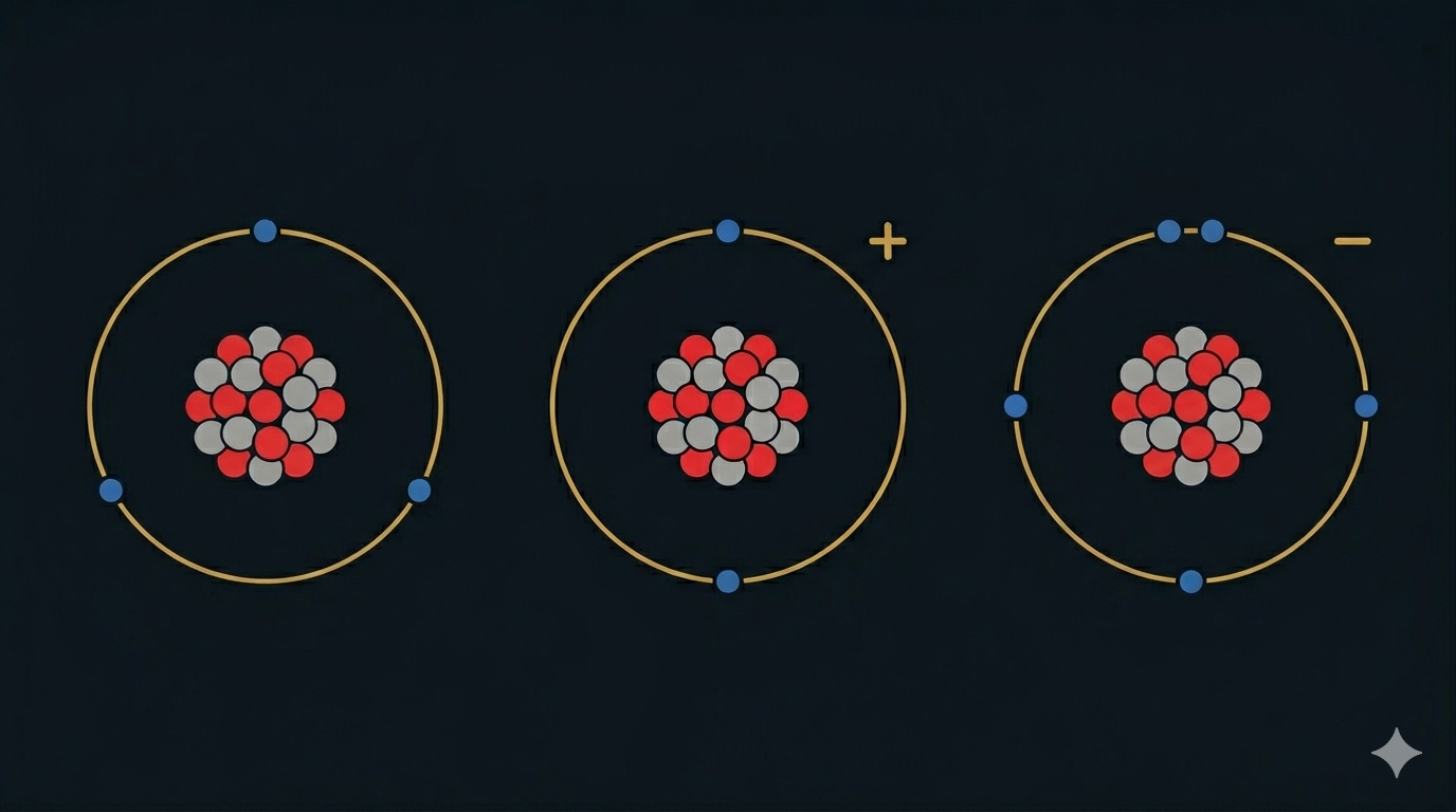 Atome, cation, anion
