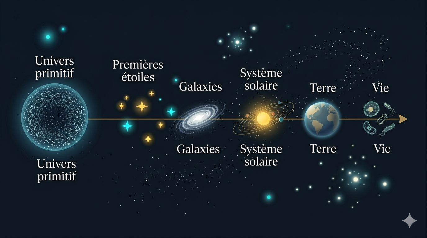 Chronologie : de l'Univers à la Terre