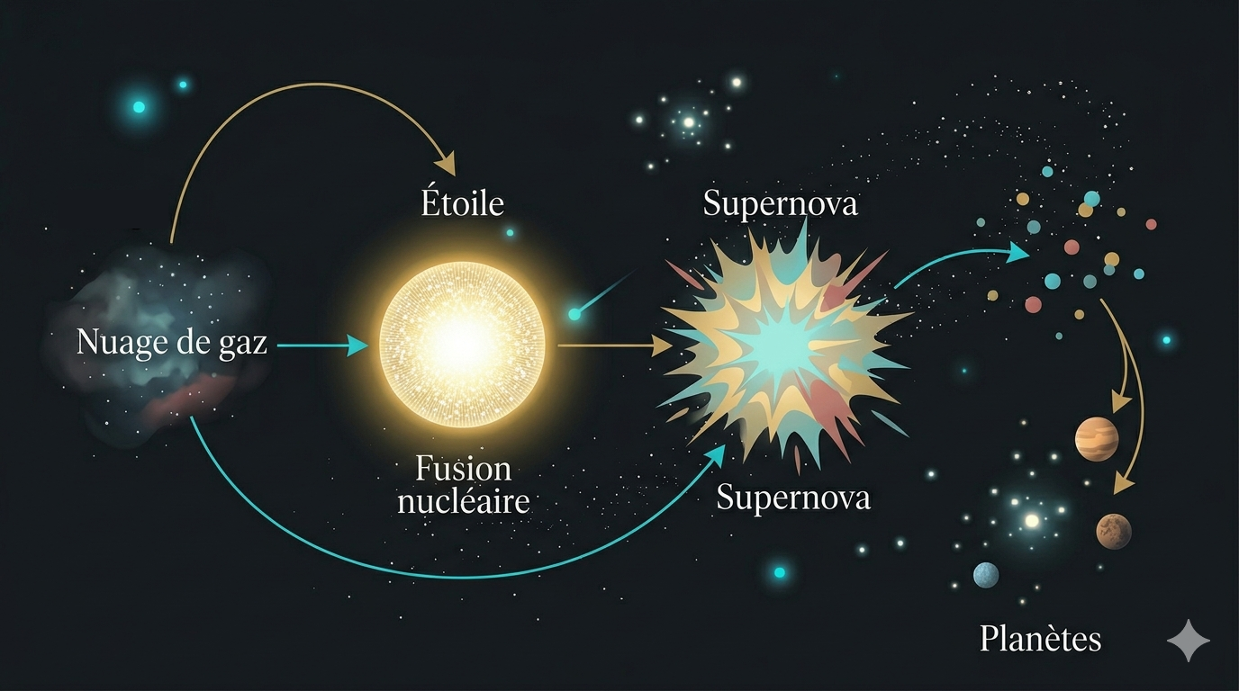 Origine stellaire des éléments
